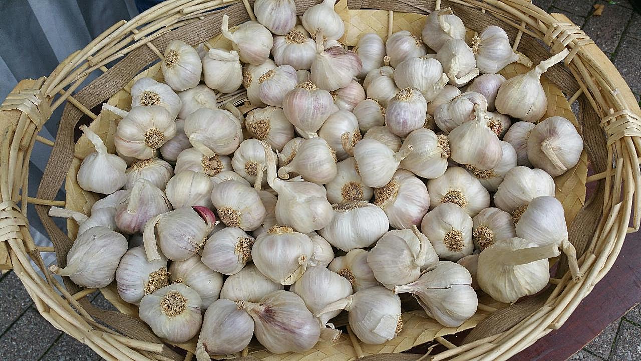 调味蒜头图片蔬菜