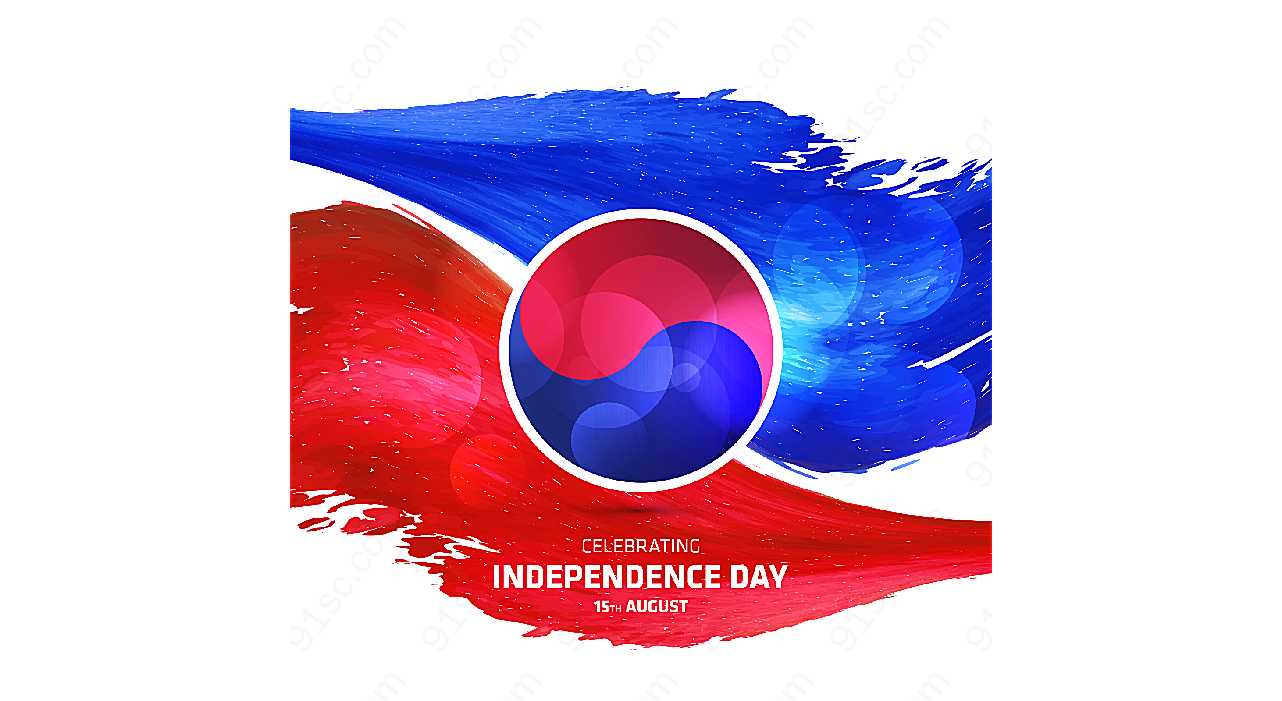 韩国独立日背景矢量节日其它