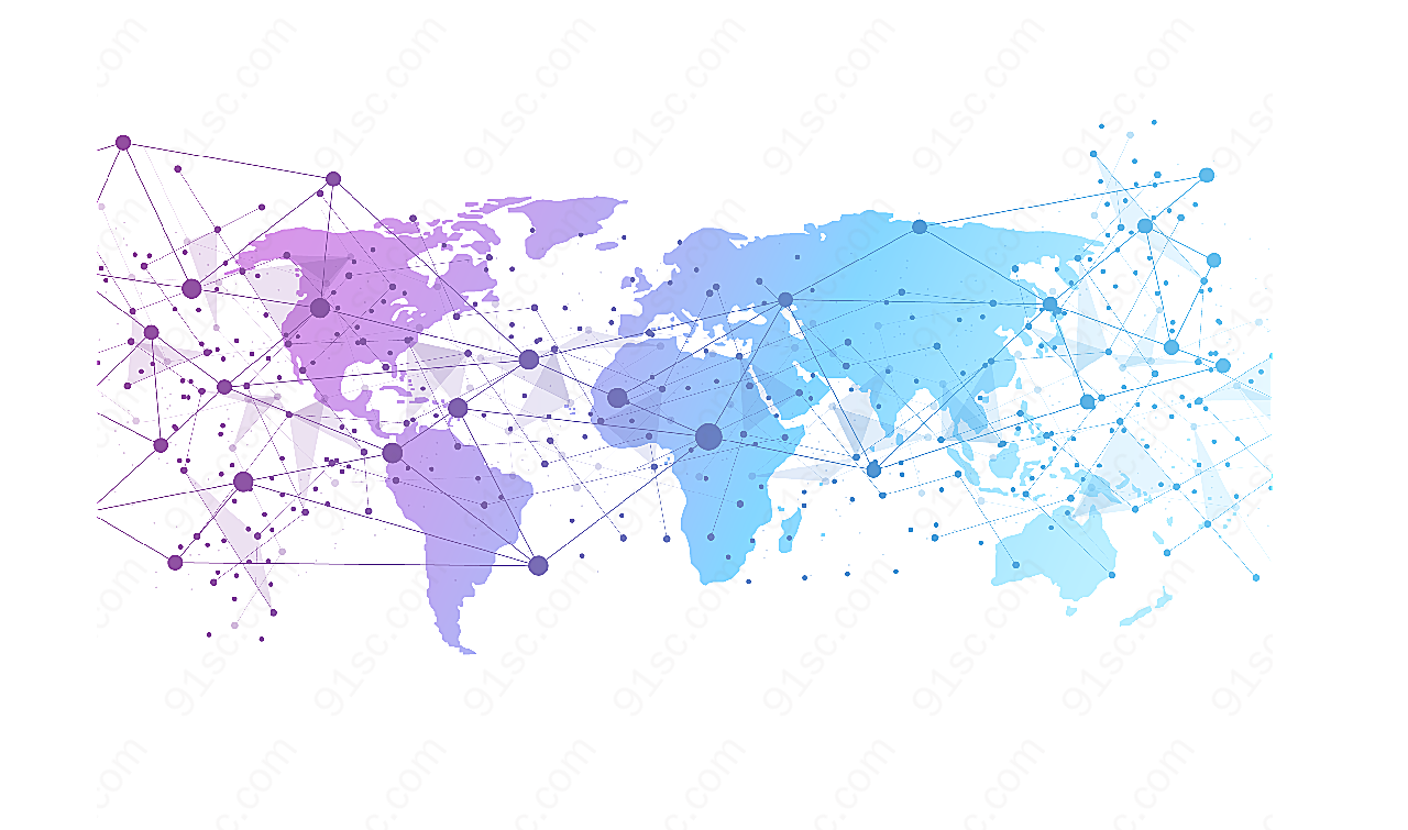 世界网络地图矢量地图
