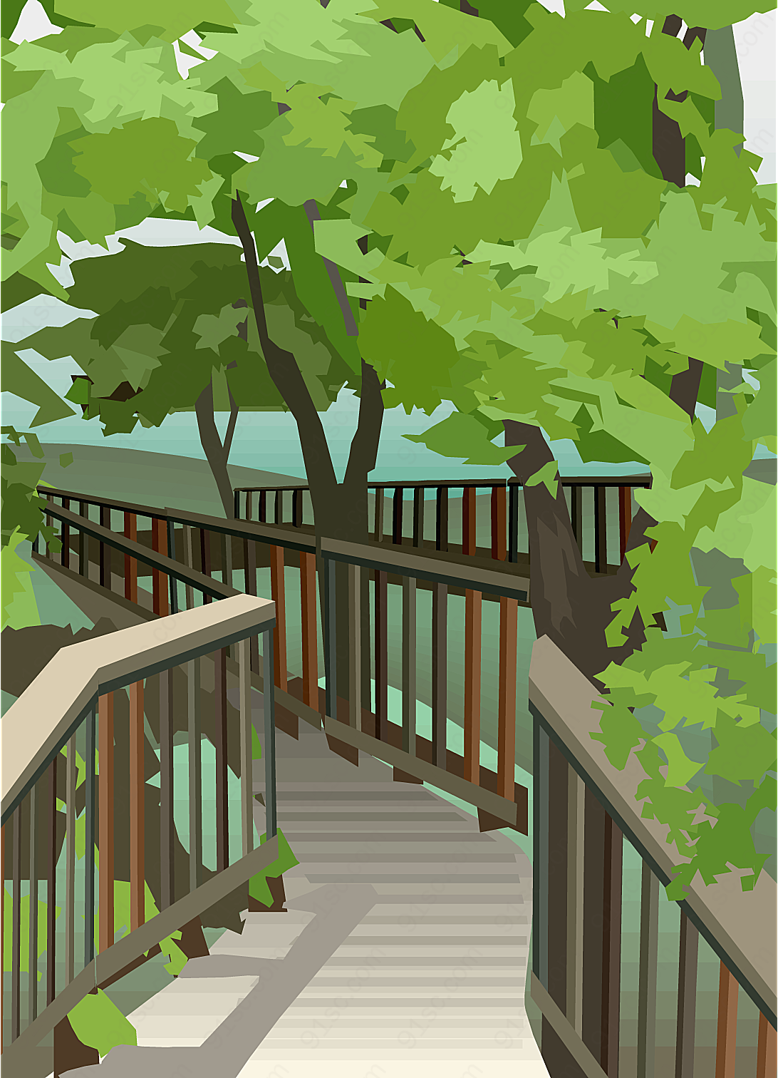 矢量风景背景_14矢量自然风景