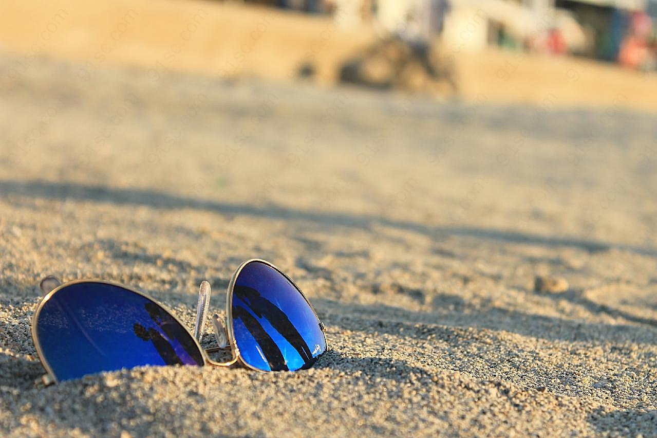 沙滩太阳眼镜图片生活用品