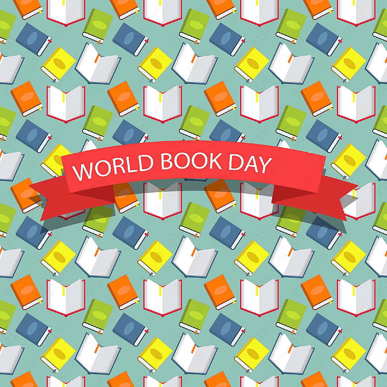 世界图书日背景其它矢量节日其它