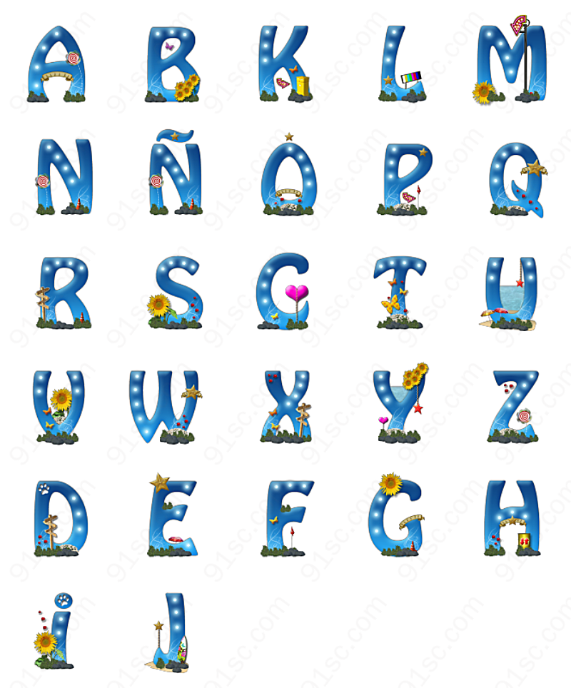 字母桌面系列图标
