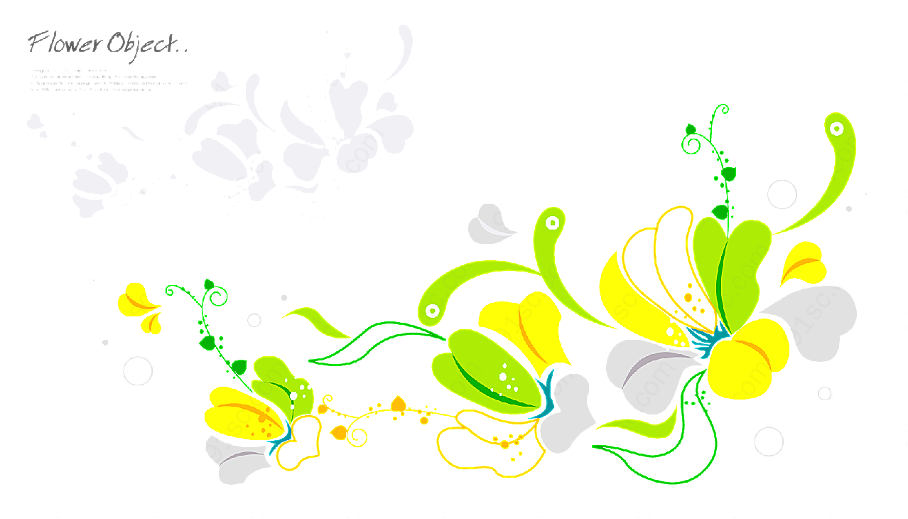 花纹花卉图案矢量图案