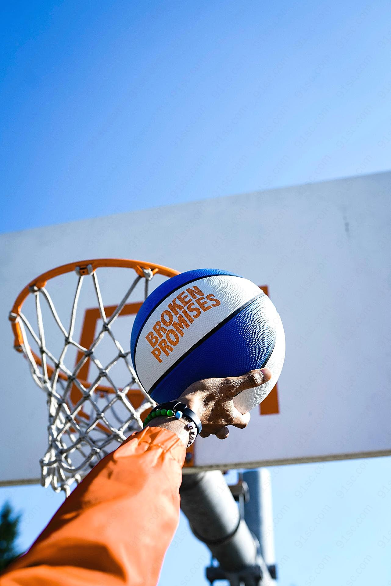 篮球和球架图片体育用品