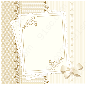 婚礼装饰卡片矢量名片卡片