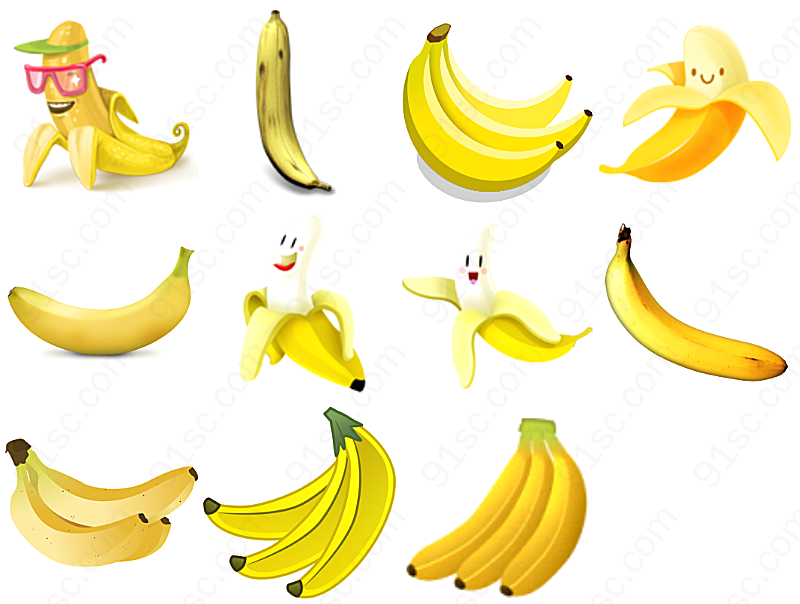 搞怪香蕉美味食物