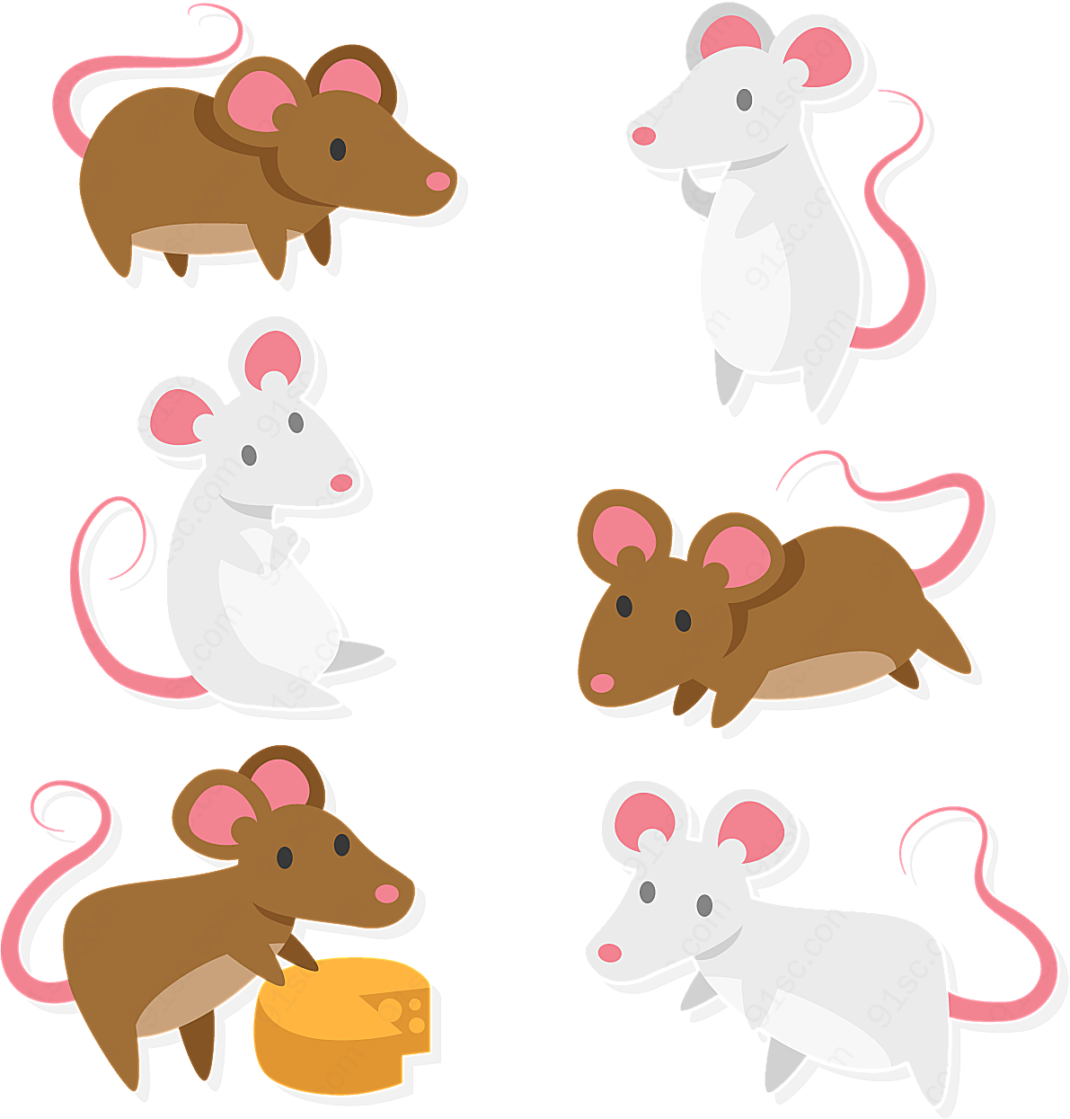 创意老鼠设计矢量野生动物