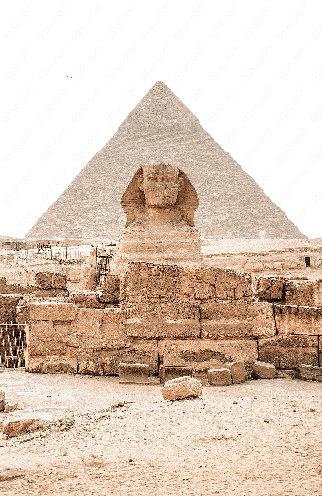 埃及金字塔狮身人面像图片建筑空间
