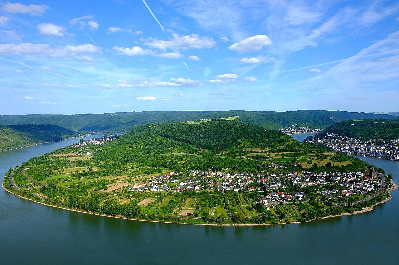 东莱茵河谷风景图片高清