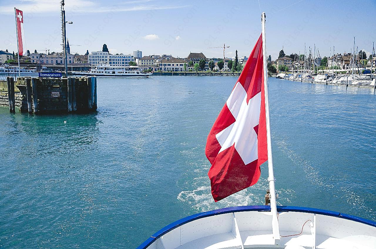 瑞士国旗图片刺绣图案