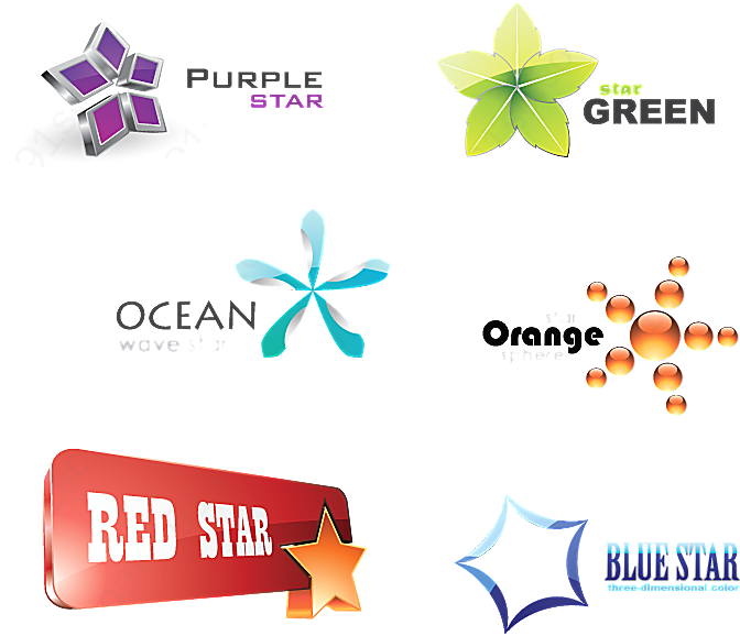 星型logo图标矢量logo图形