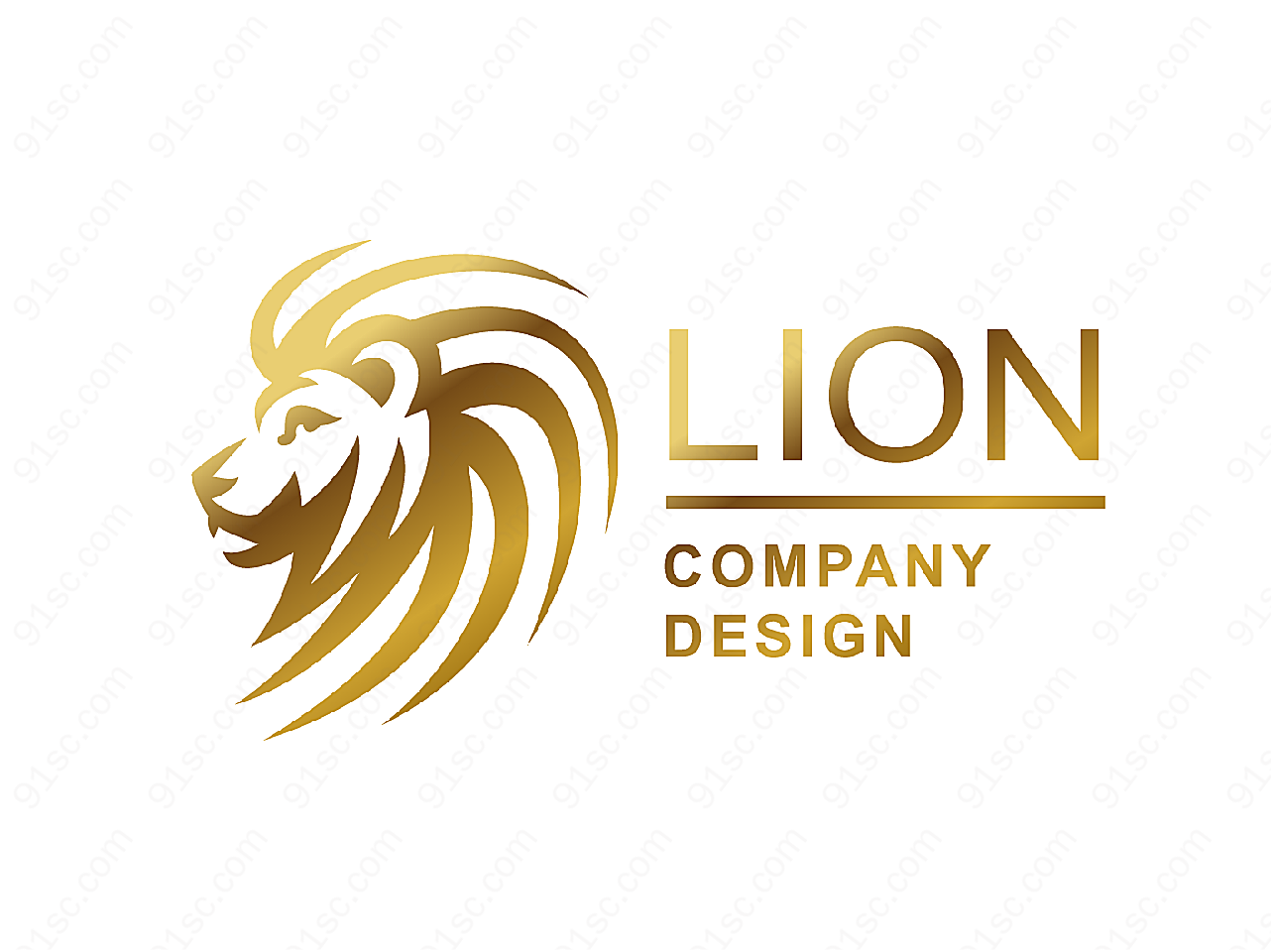 狮子主题标志矢量logo图形