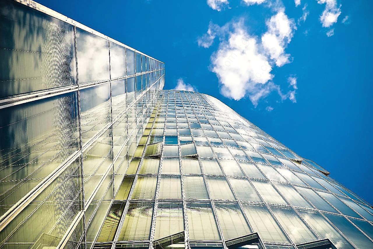摩天楼玻璃幕墙图片现代建筑