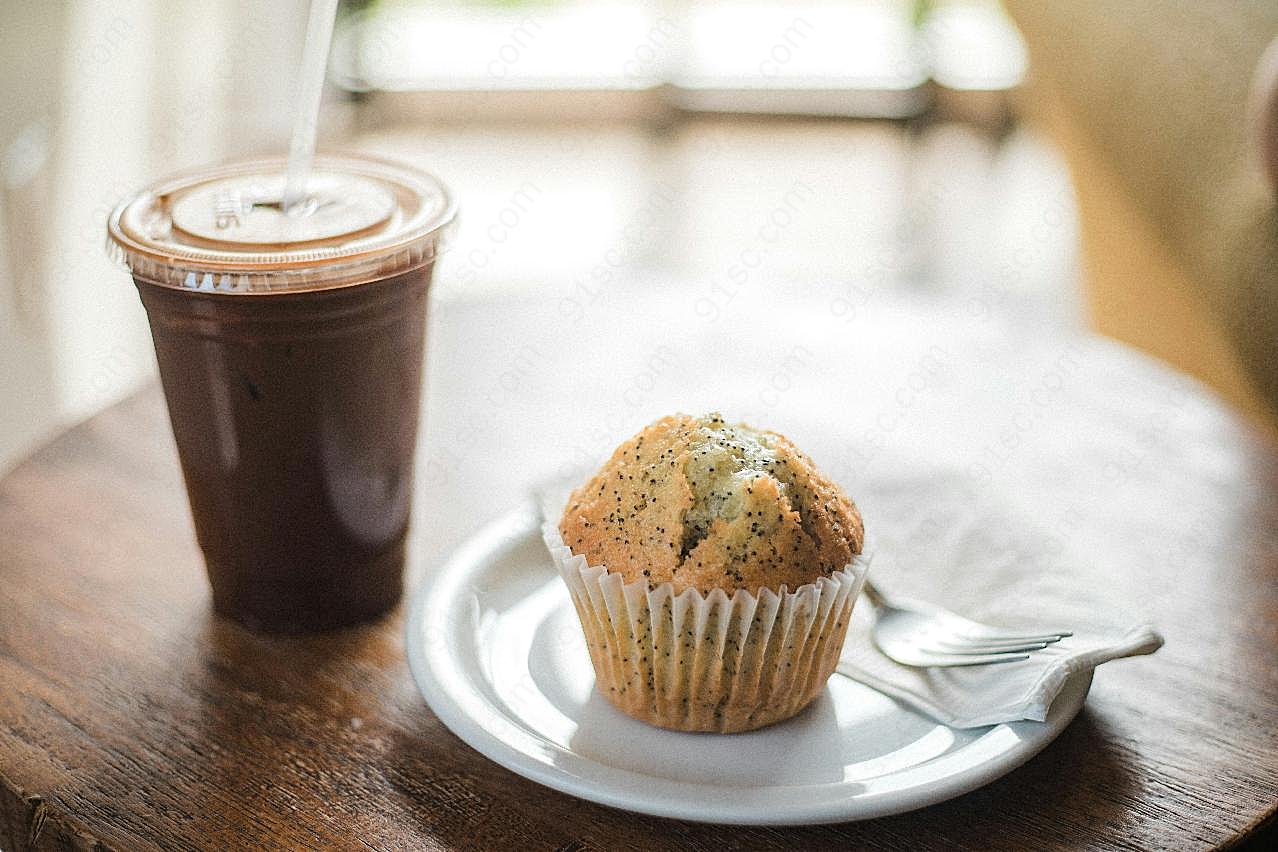 纸杯下午茶图片高清摄影