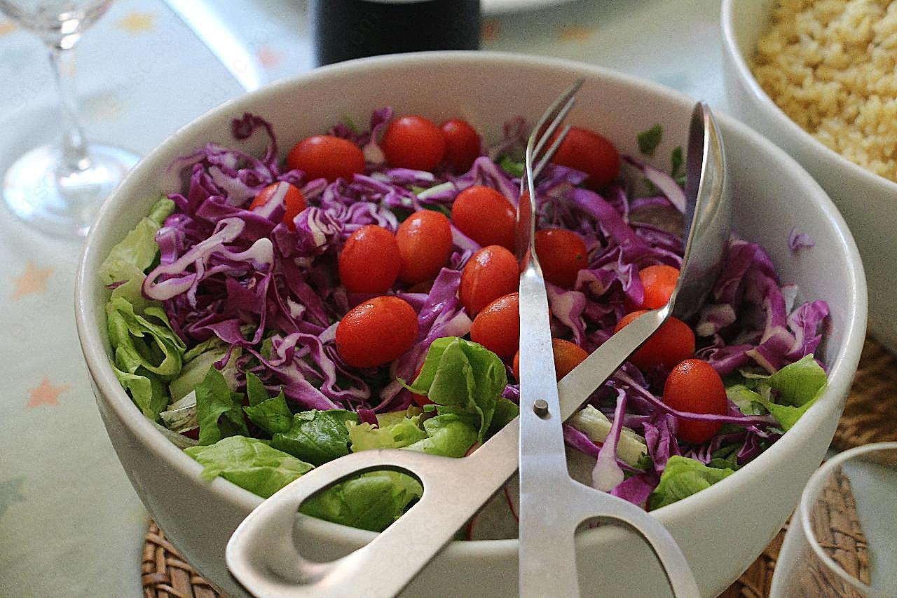 健康营养蔬菜沙拉图片食物