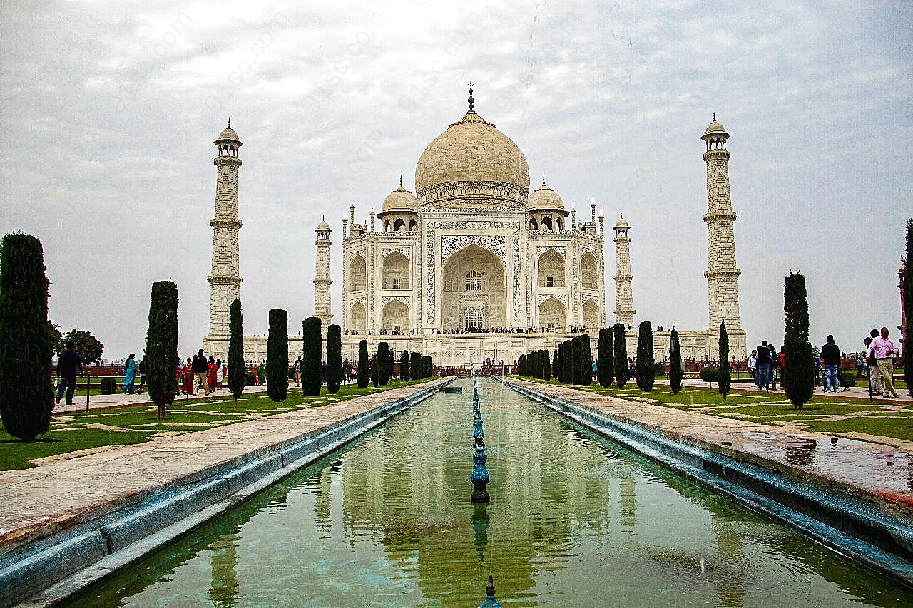 印度泰姬陵高清图片特色建筑