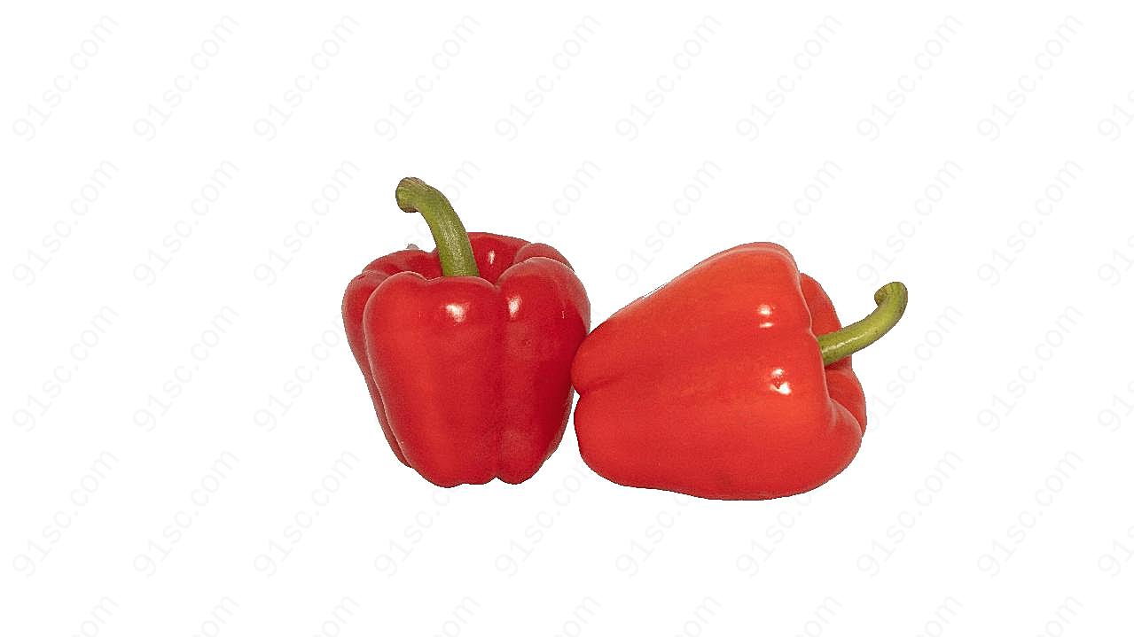 两个菜椒图片蔬菜