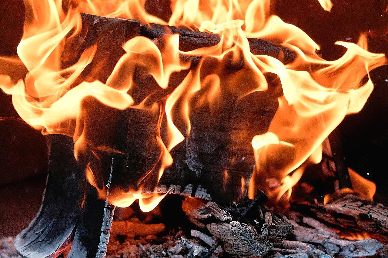 木材燃烧烈火火焰图片生活用品