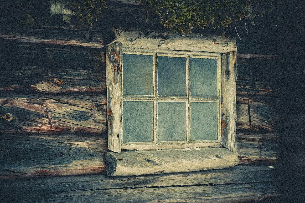 木质格子窗户图片室内