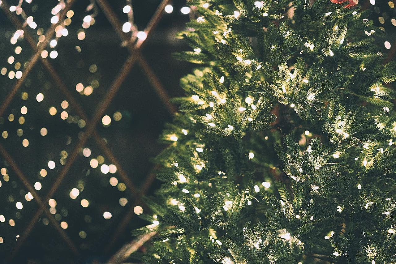 圣诞树发光图片圣诞节