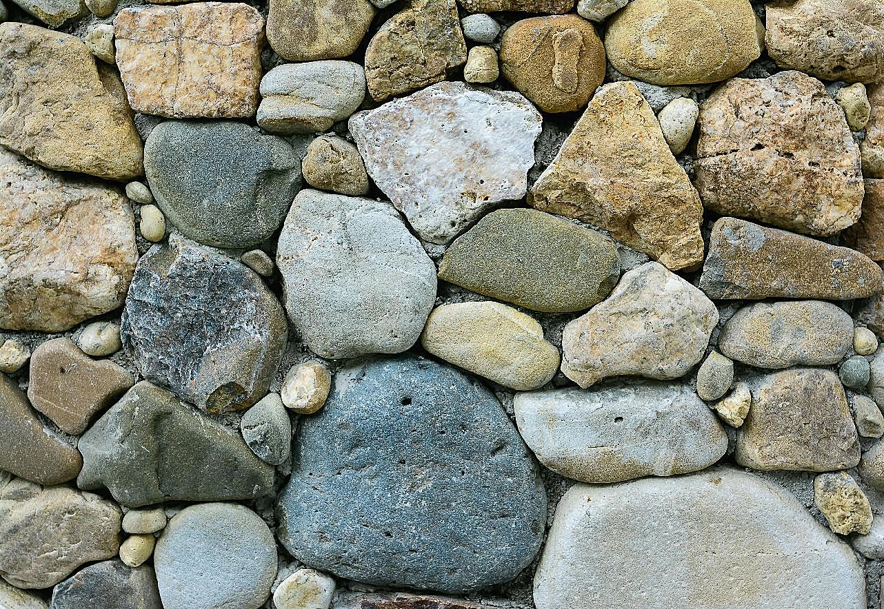 石墙鹅卵石背景图片石纹背景