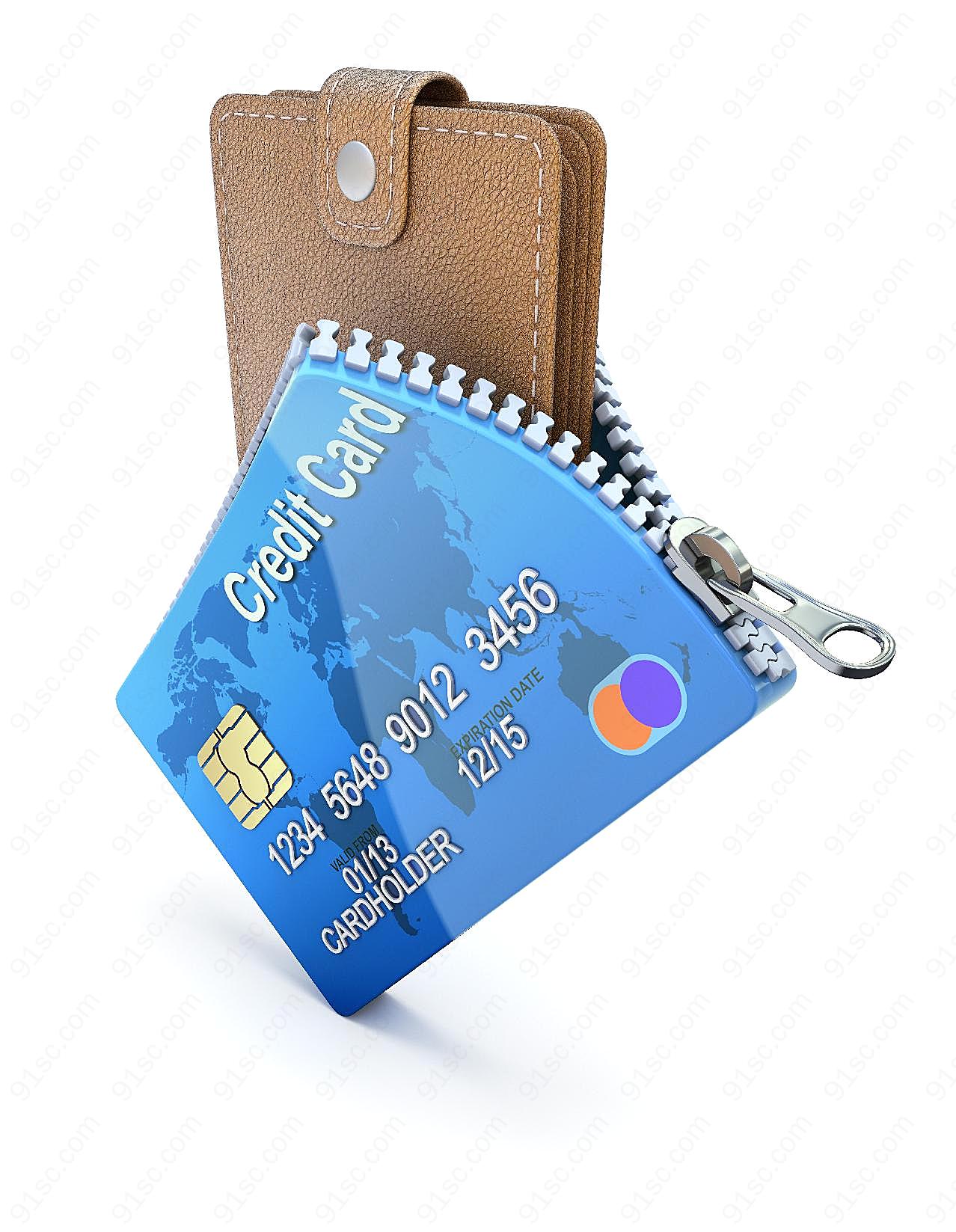 信用卡钱包立体图片3d图片