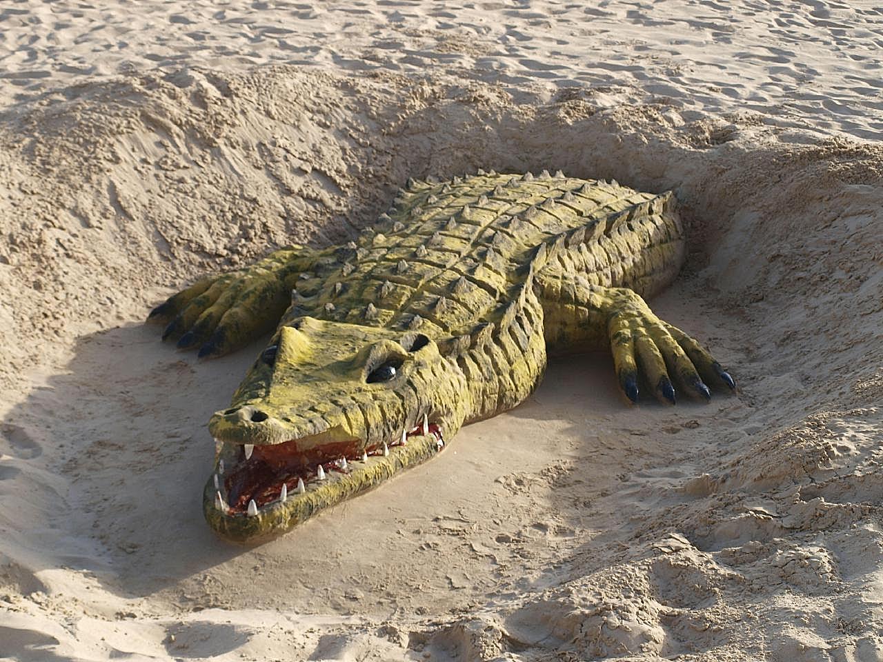 鳄鱼沙雕图片高清