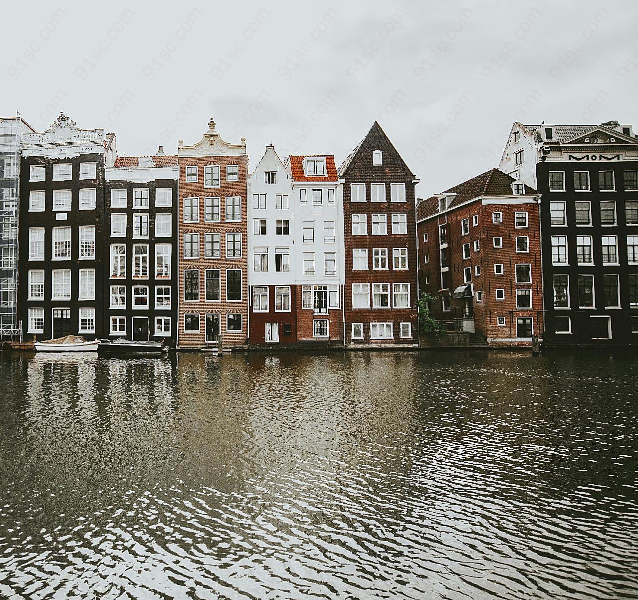 水上城市建筑图片摄影空间