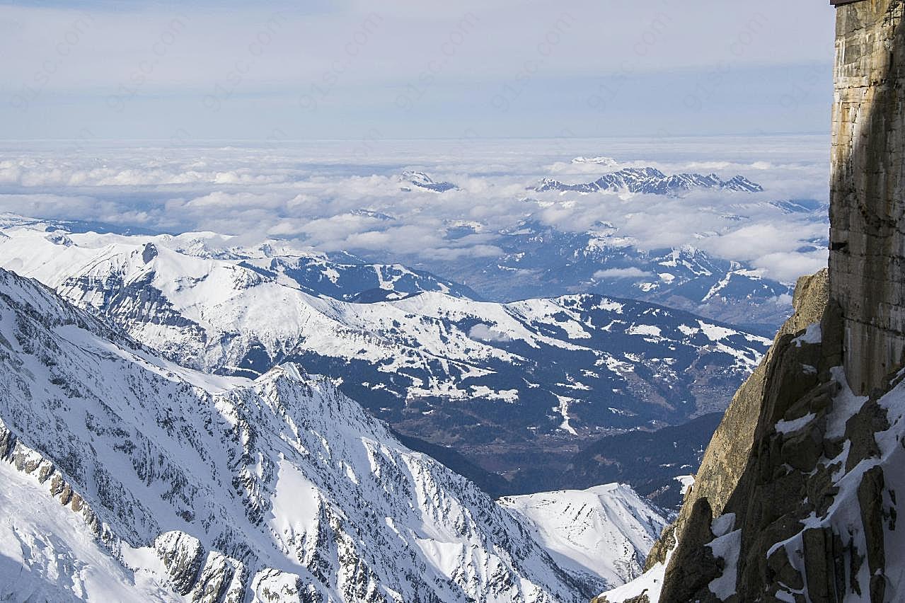 阿尔卑斯山摄影图片山脉