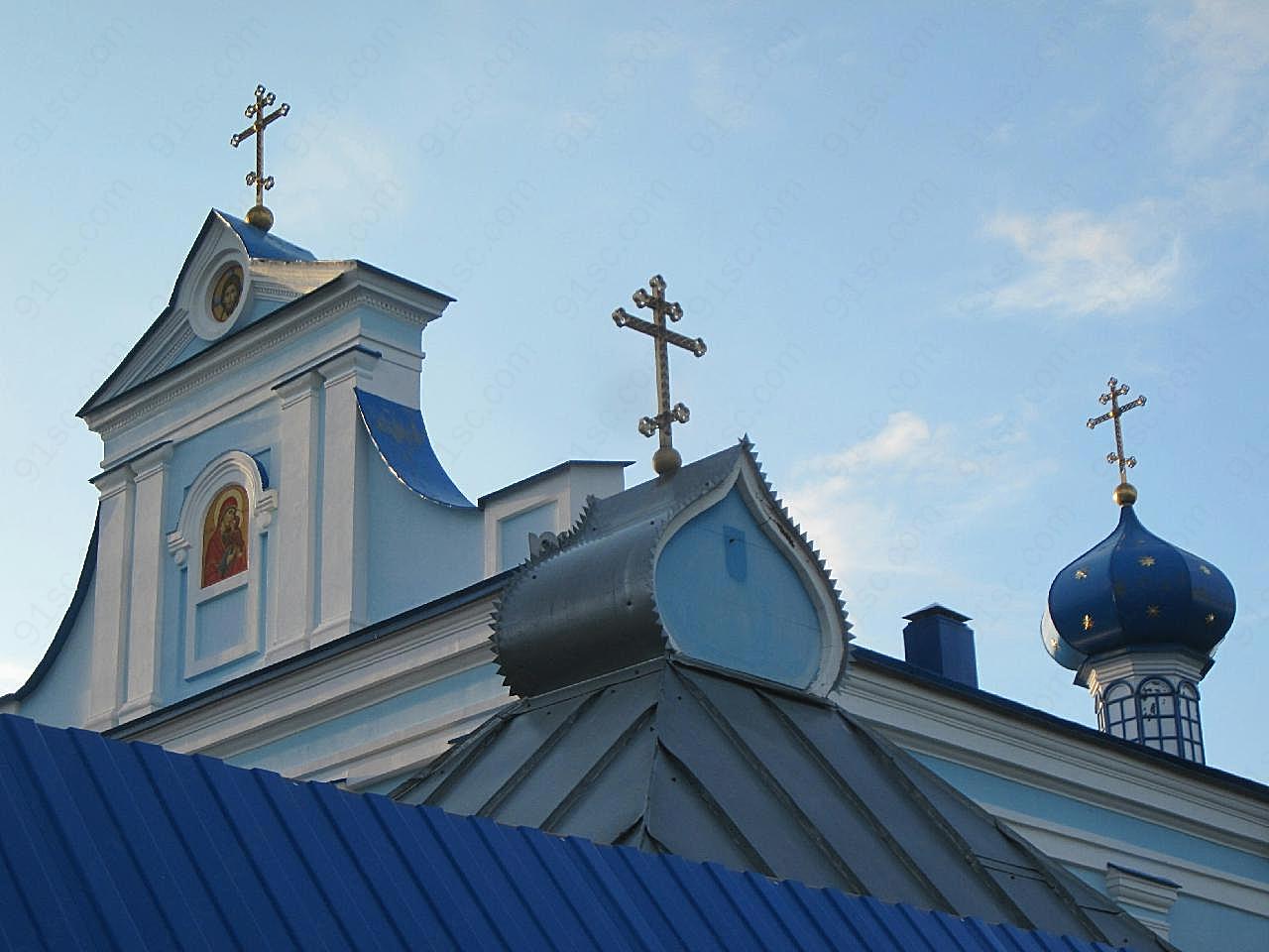 俄罗斯教堂局部图片特色建筑