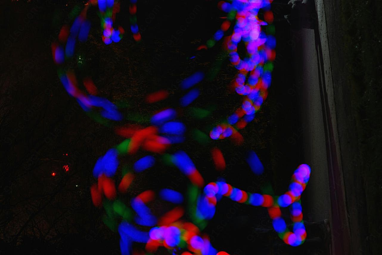 多彩led光斑形状图片艺术多彩