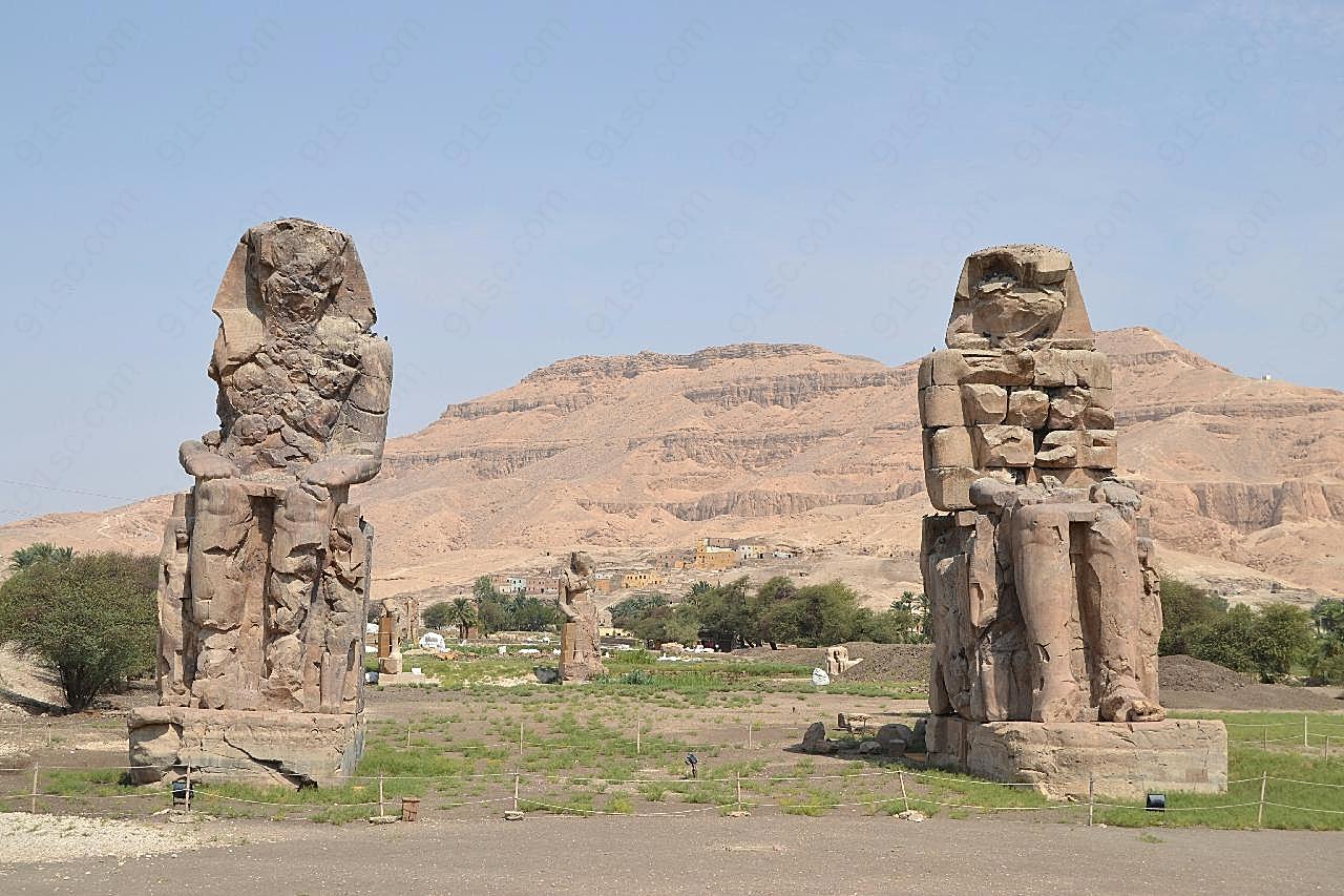 埃及巨人像图片高清摄影