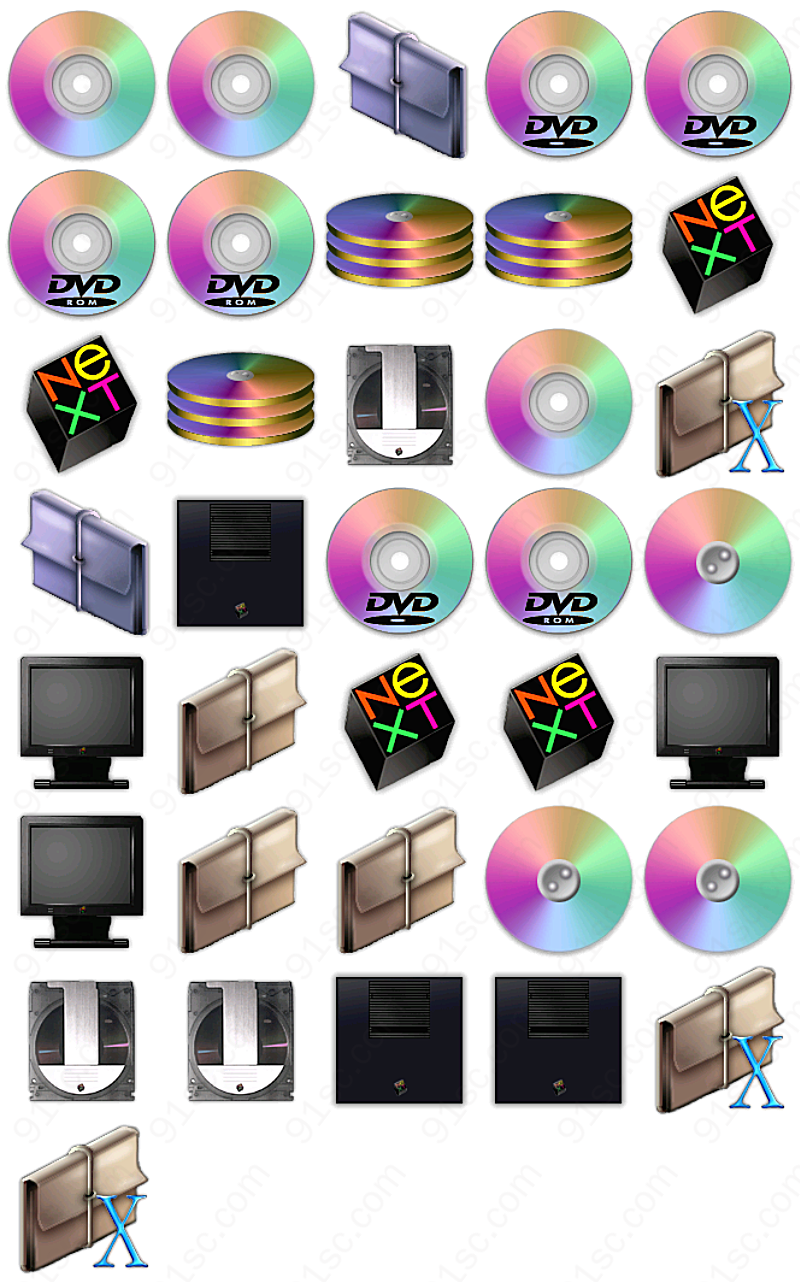 彩色光盘系统系统图标