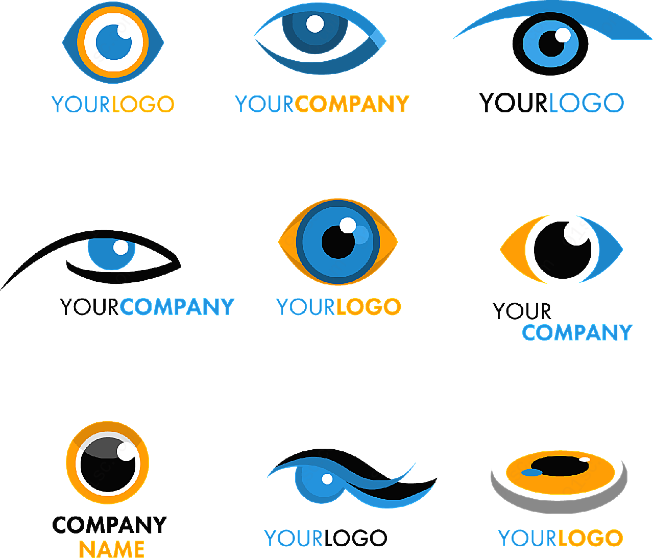 眼睛图形logo矢量各式图标