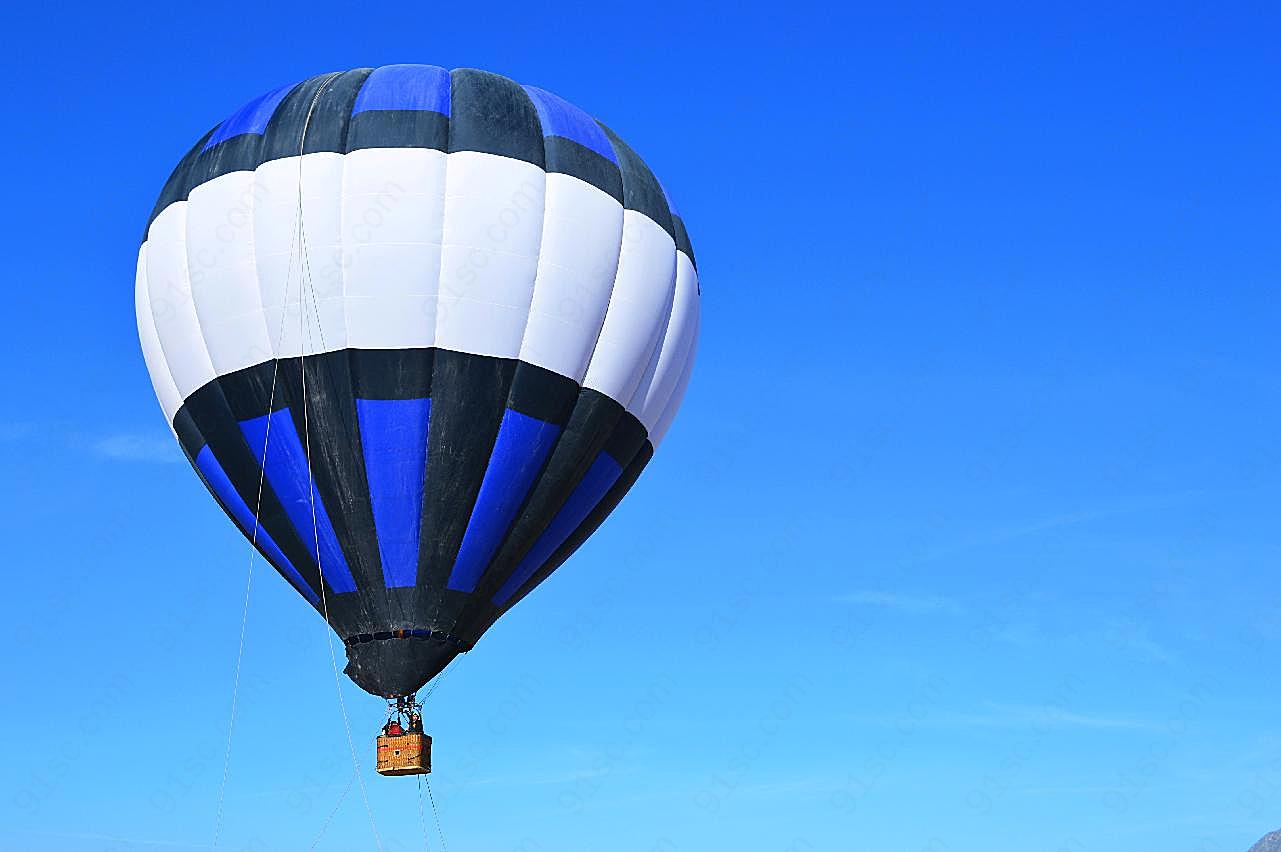 热气球飞行图片夏日色彩图片