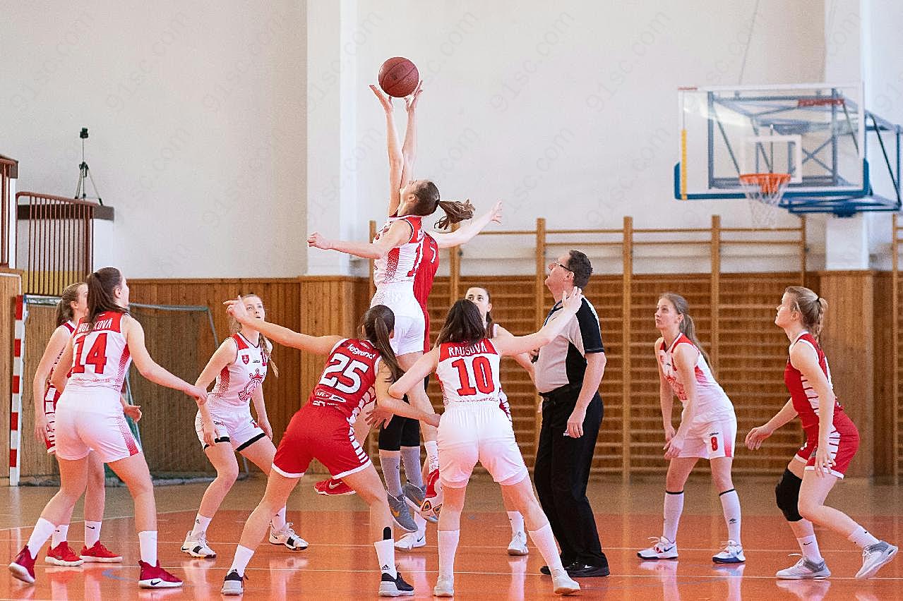 女子篮球训练图片体育运动