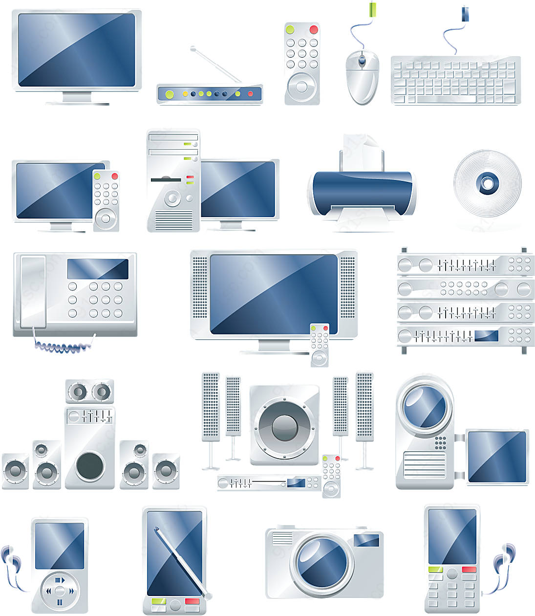 数码产品图标矢量各式图标