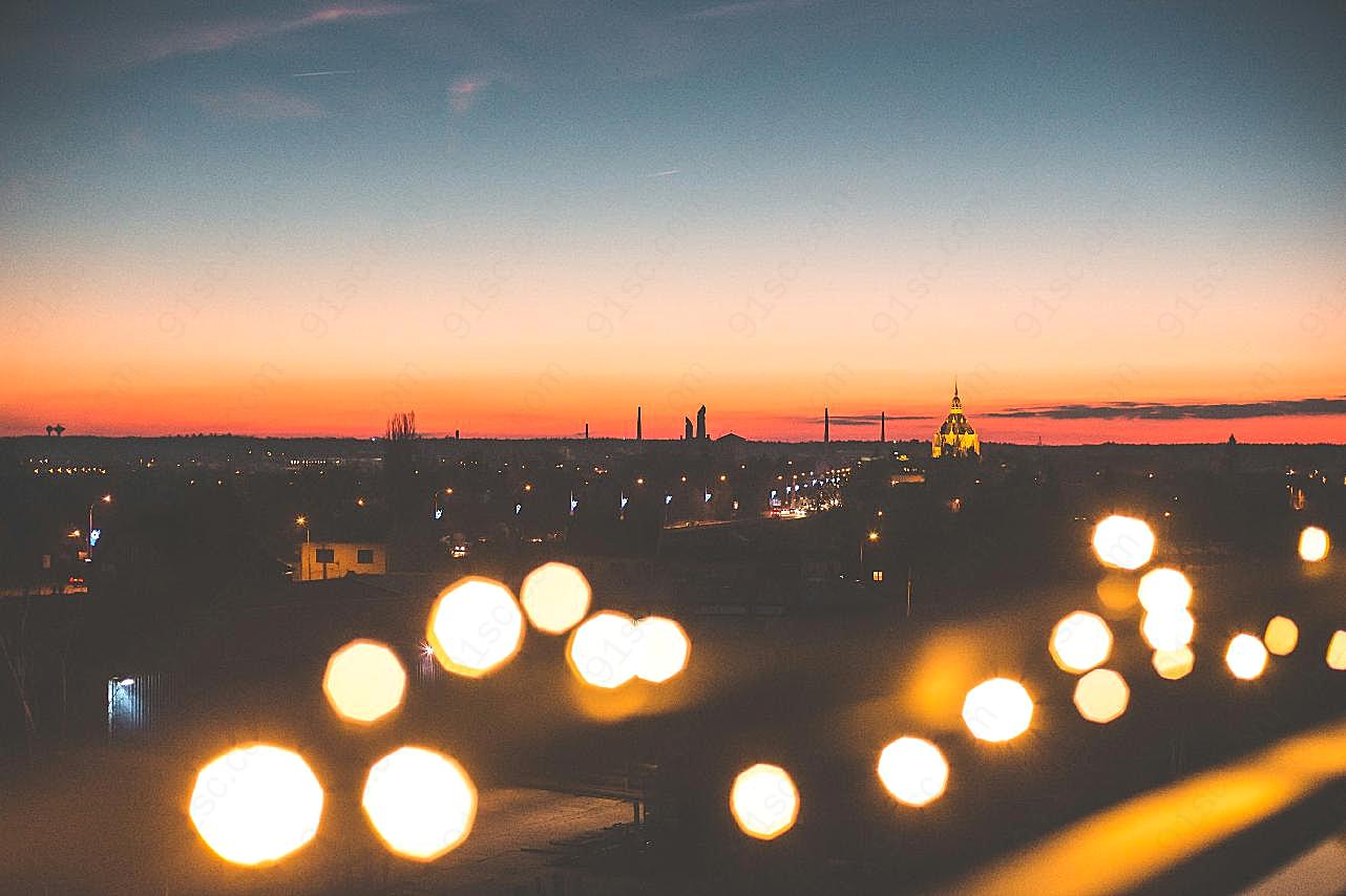 城市图片唯美夜景高清