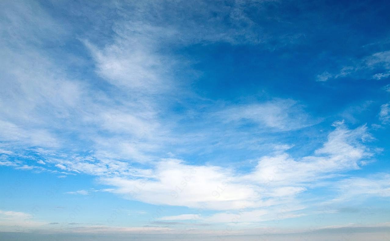 蓝天白云背景图片天空