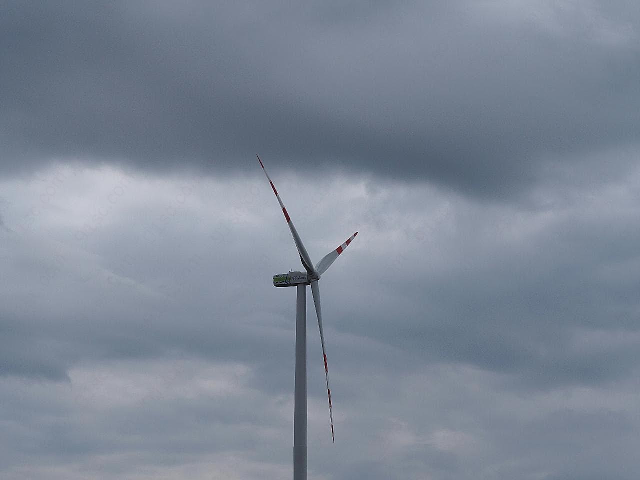 风力发电机风车图片科技