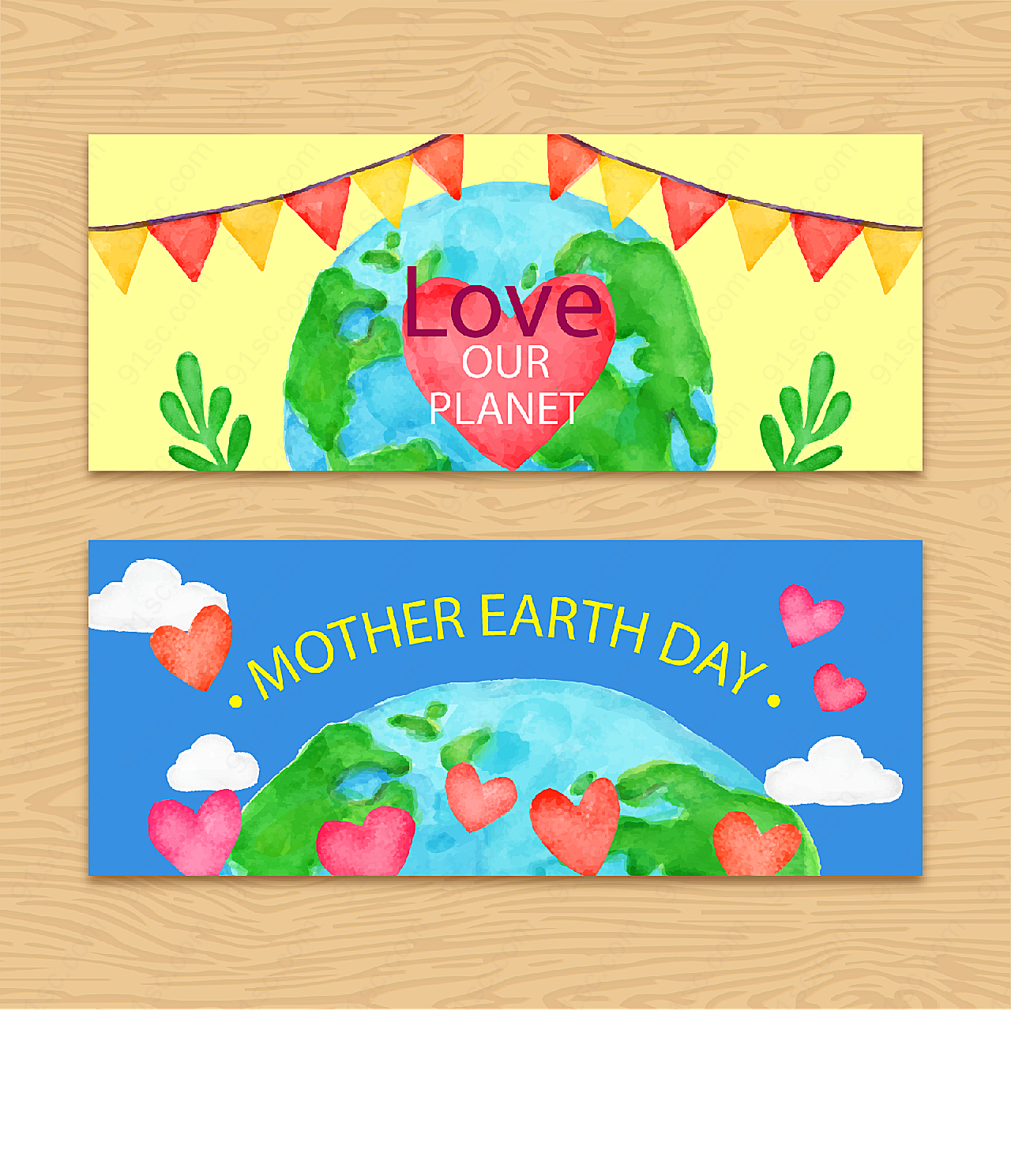 世界地球日banner矢量节日其它