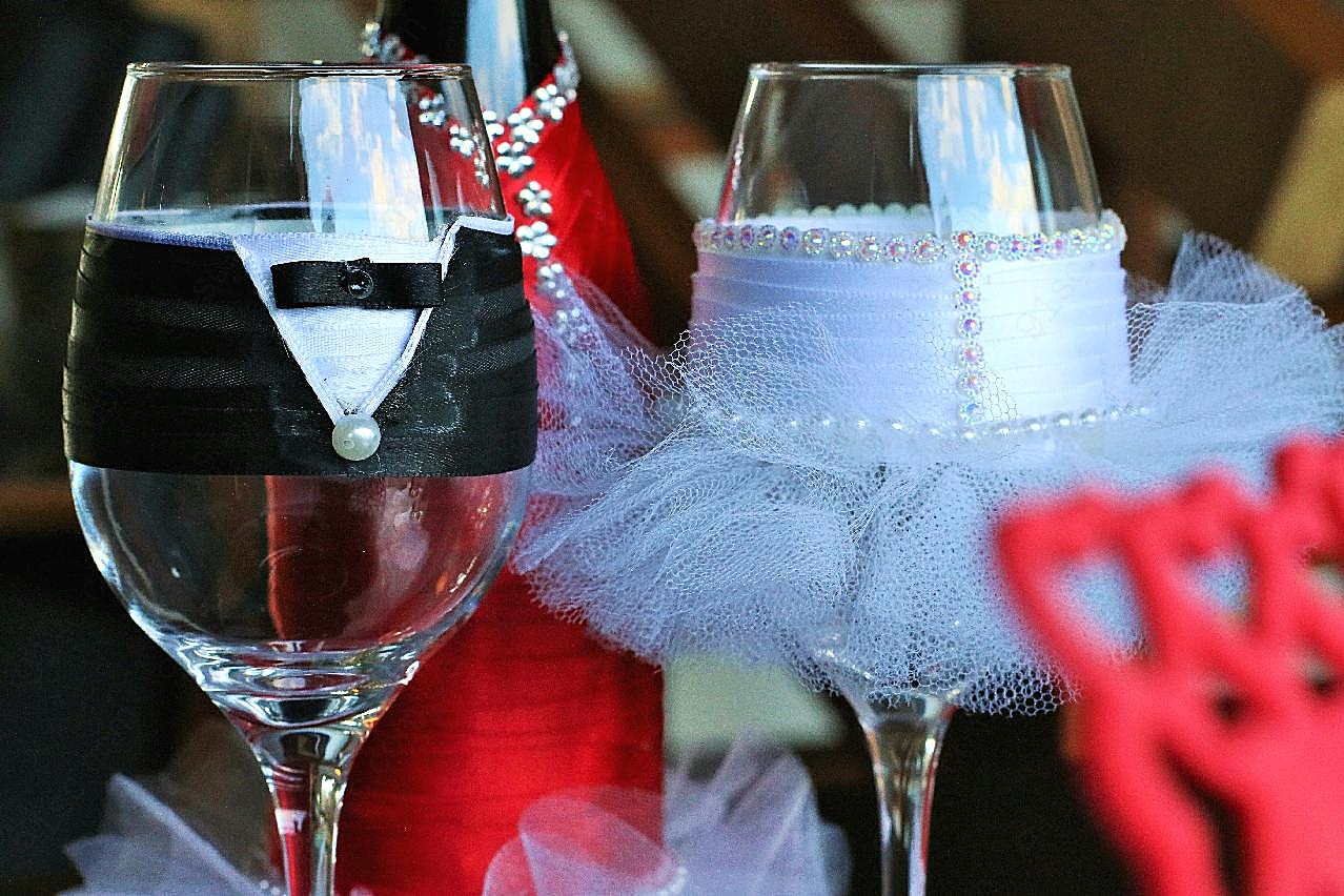 婚礼酒杯图片欣赏玻璃杯
