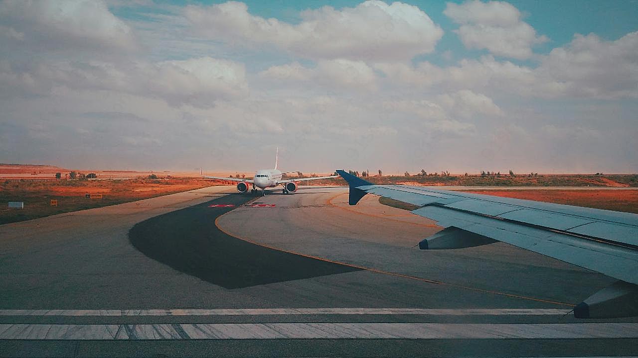 机场飞机停机坪图片摄影