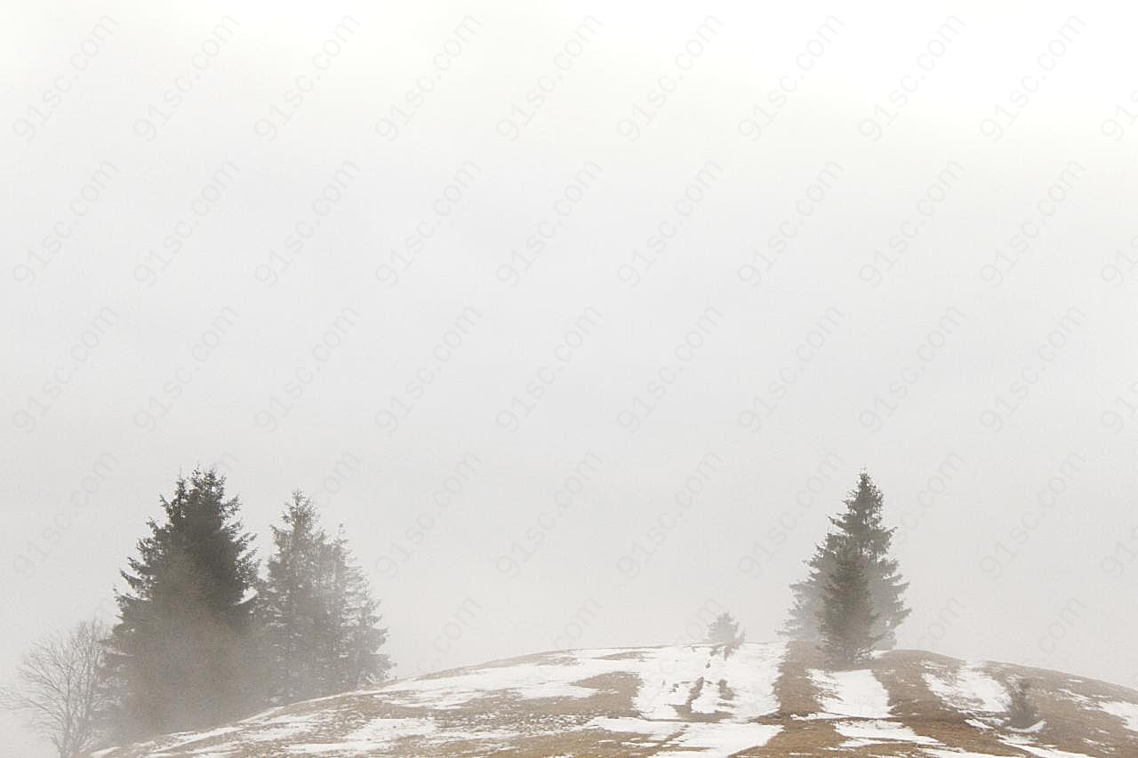 迷雾图片景观摄影