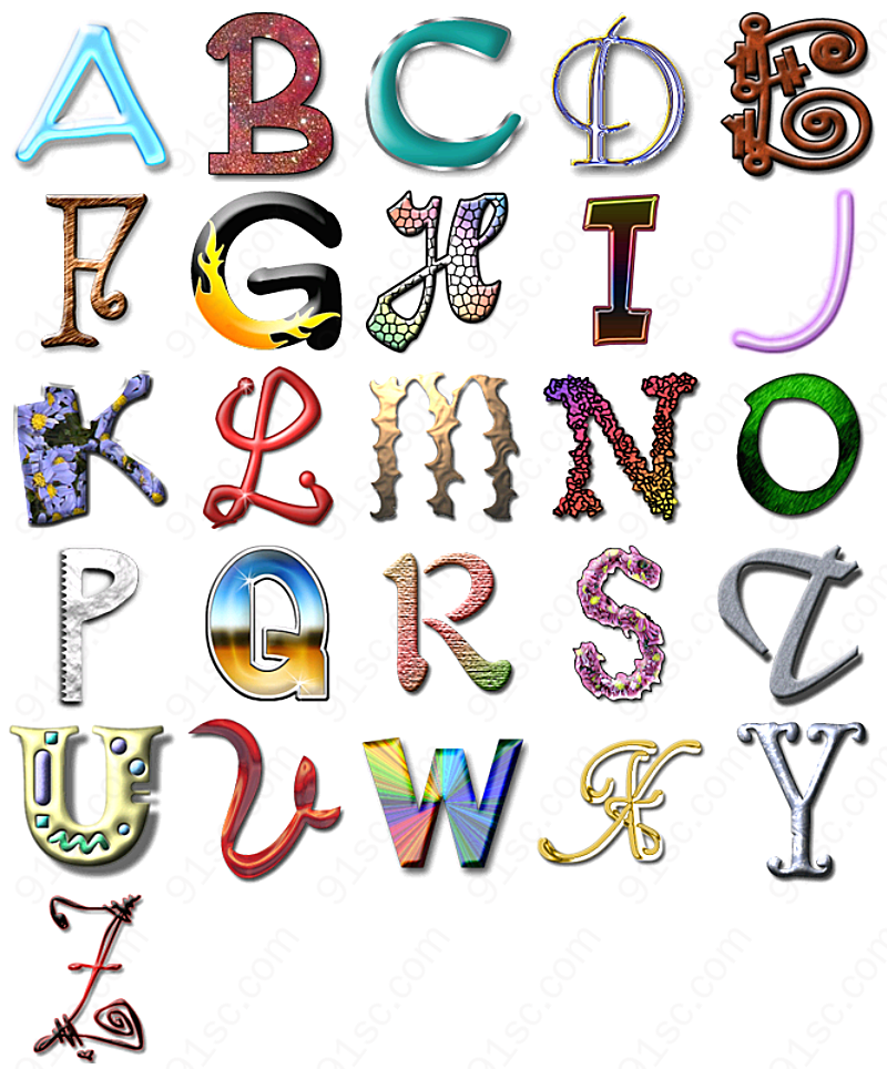 形状各异字母其它类别