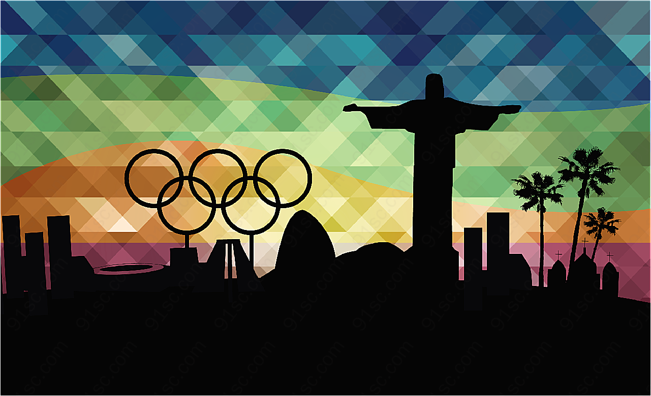 2016里约奥运矢量体育运动
