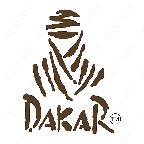 达喀尔拉力赛标志矢量体育标志