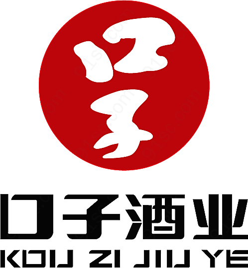 口子酒业logo矢量餐饮食品标志