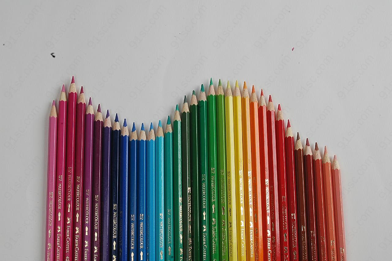 彩色铅笔高清图片下载学习办公